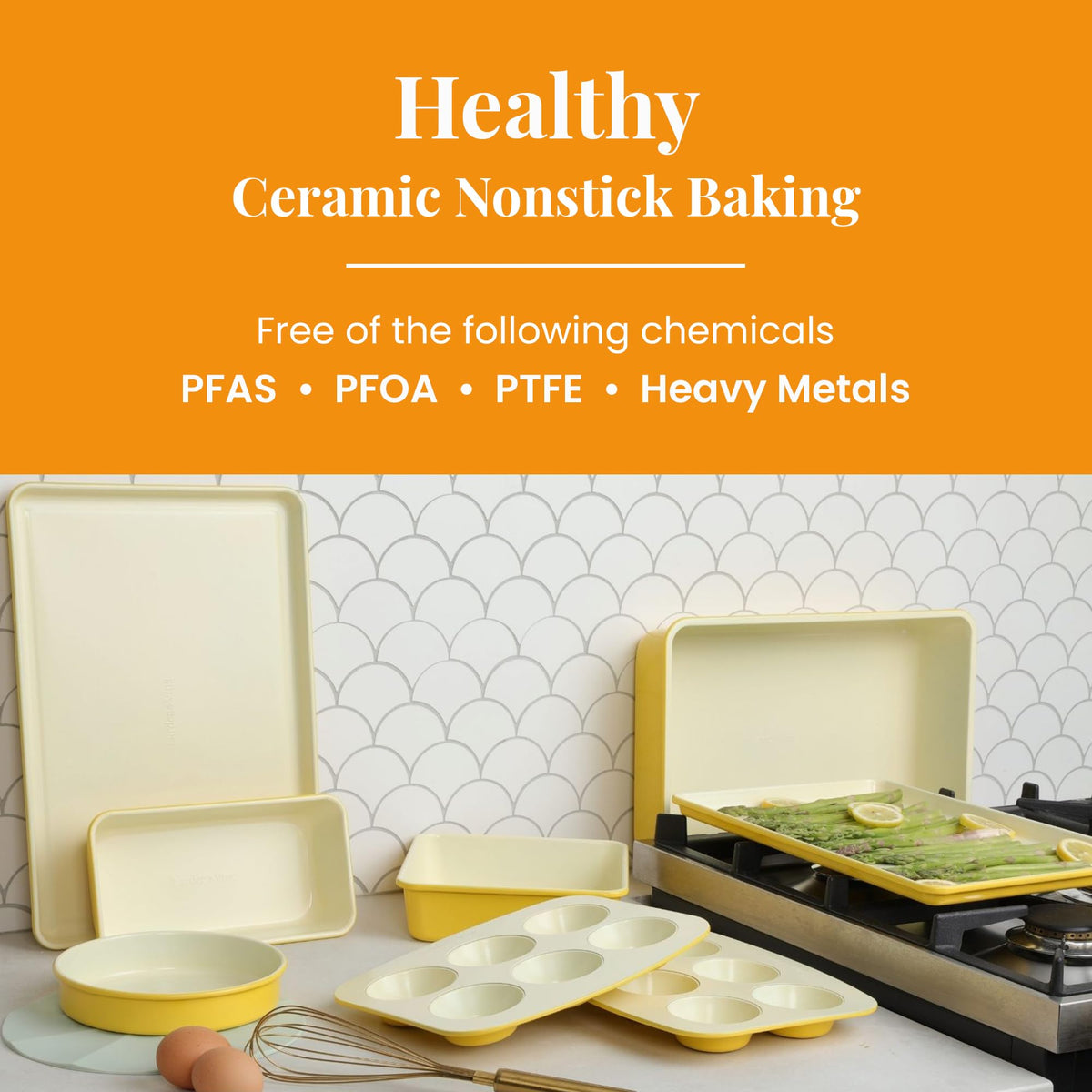 24-Piece Bakeware, Utensil & Trivet Set – Limoncello