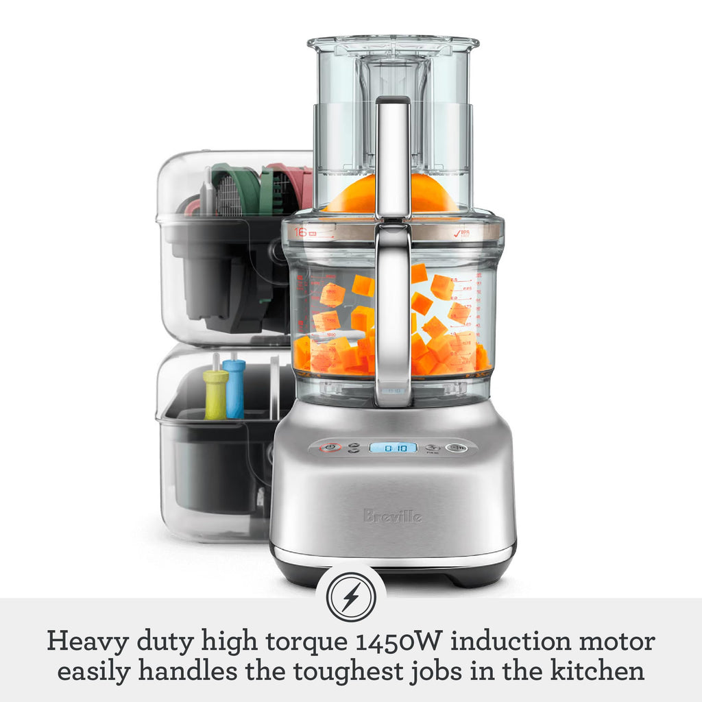 16-Cup Food Processor & Dicer with Stainless Steel Finish