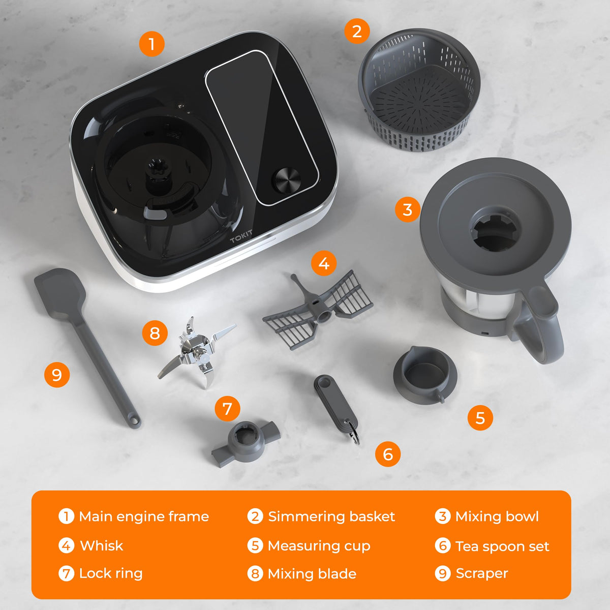 21-in-1 Smart Cooking Processor with Blender & Steamer