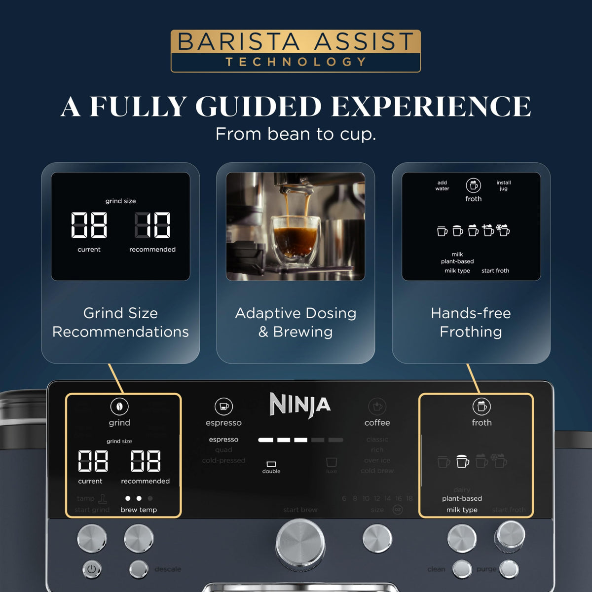 Luxe Café Espresso & Drip Coffee Maker Combination System