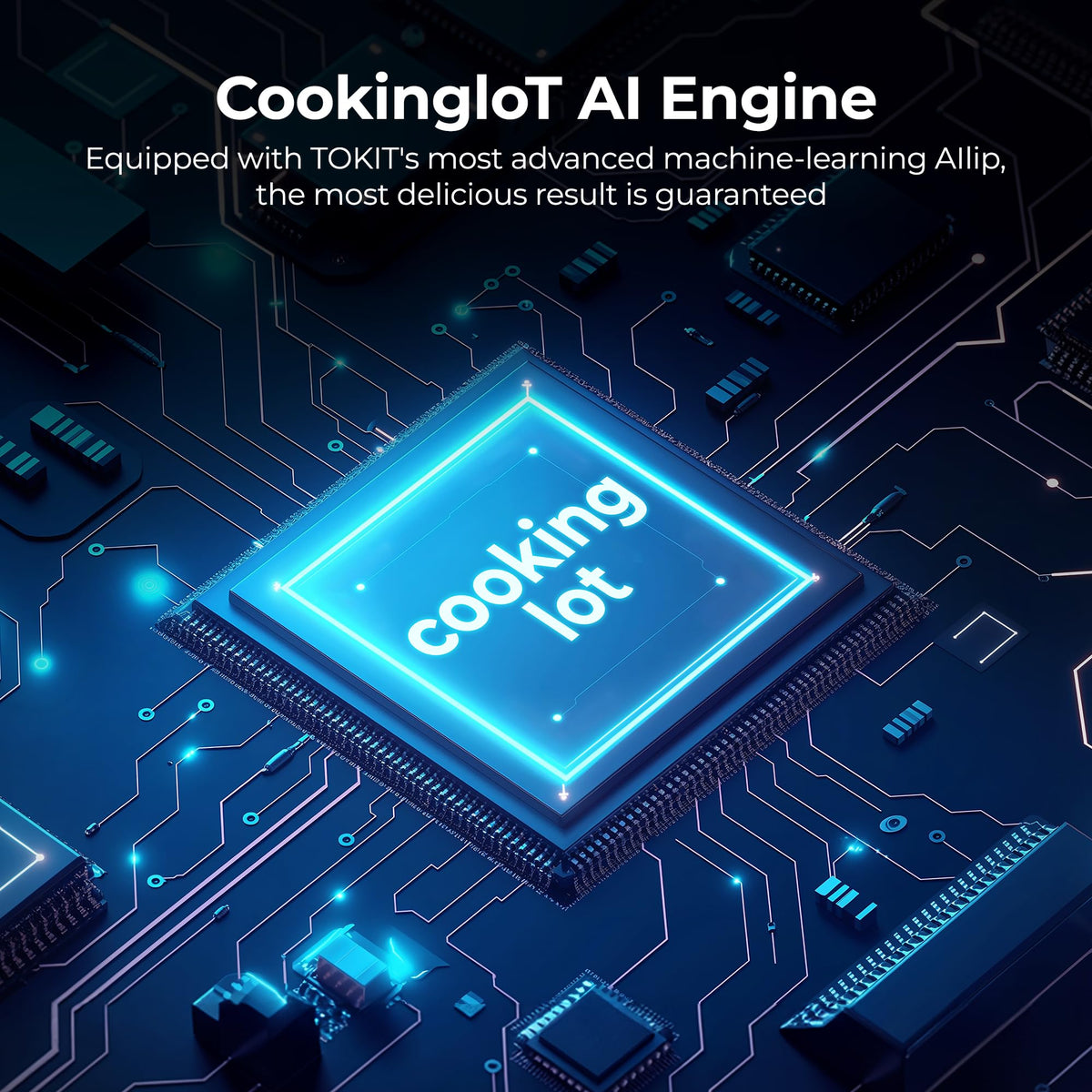 AI Cooking Robot, TOKIT Omni Cook C2 Smart Multi-Functional Food Processor, 21-in-1 Automatic Cooking Machine with Blender, Steamer, Chopper & Stirrer, 3000+ Free Recipes, 95°F-356°F, 2.2L