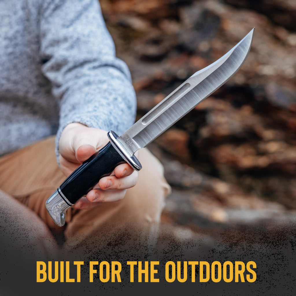 Full-Tang Fixed Blade Hunting Knife with Sheath