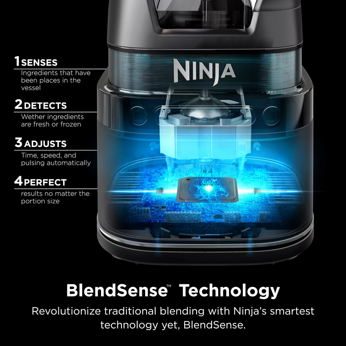 Ninja TB201 Detect Power Blender Pro, BlendSense Technology, For Smoothies, Shakes & More