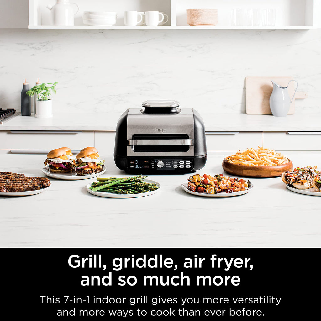 7-in-1 Smart XL Indoor Grill, Griddle & Air Fryer