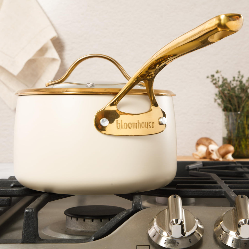 Heavy-Duty Ceramic Nonstick Aluminum Cookware Set