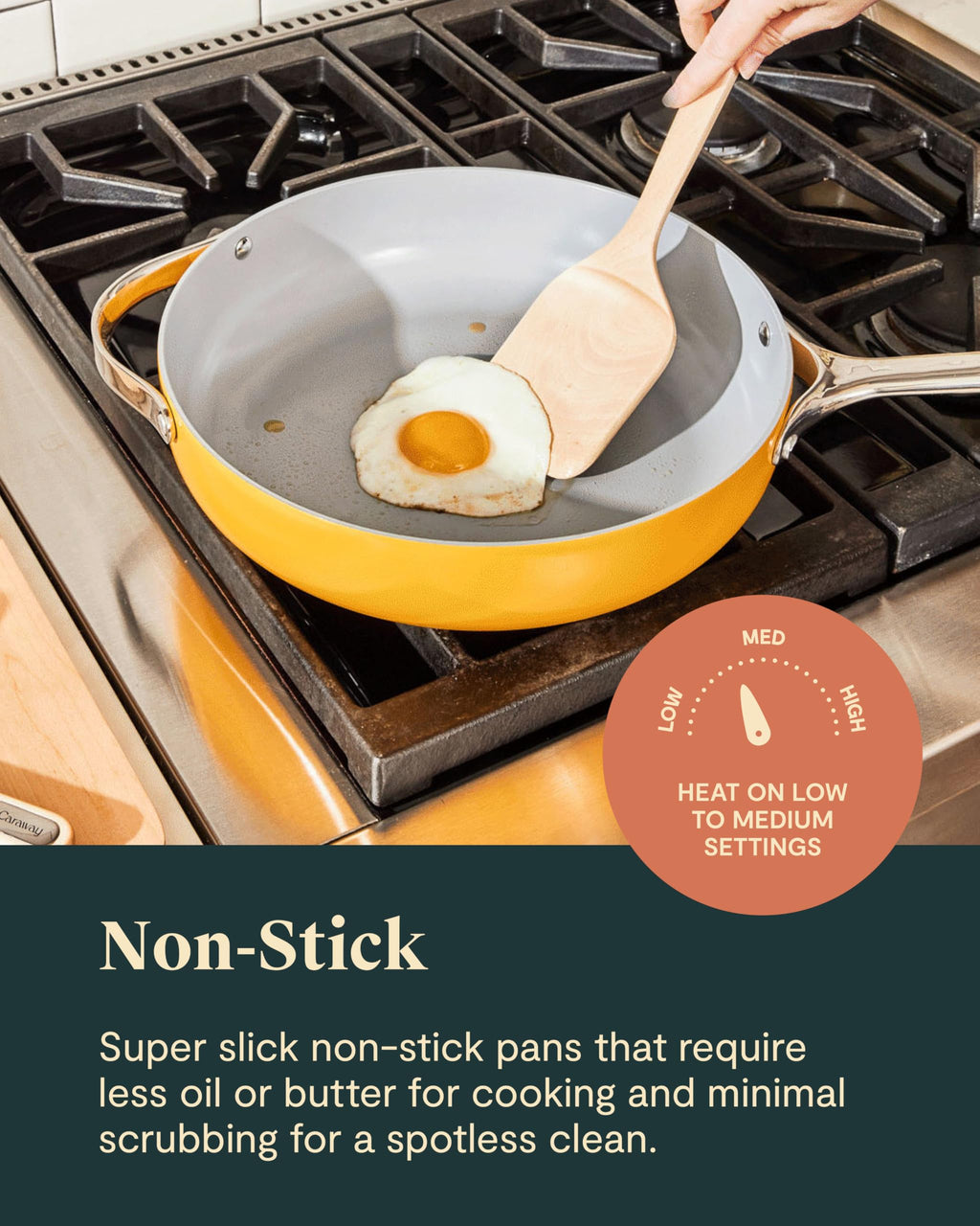 Nonstick Ceramic Cookware Set with Pots, Pans & Storage