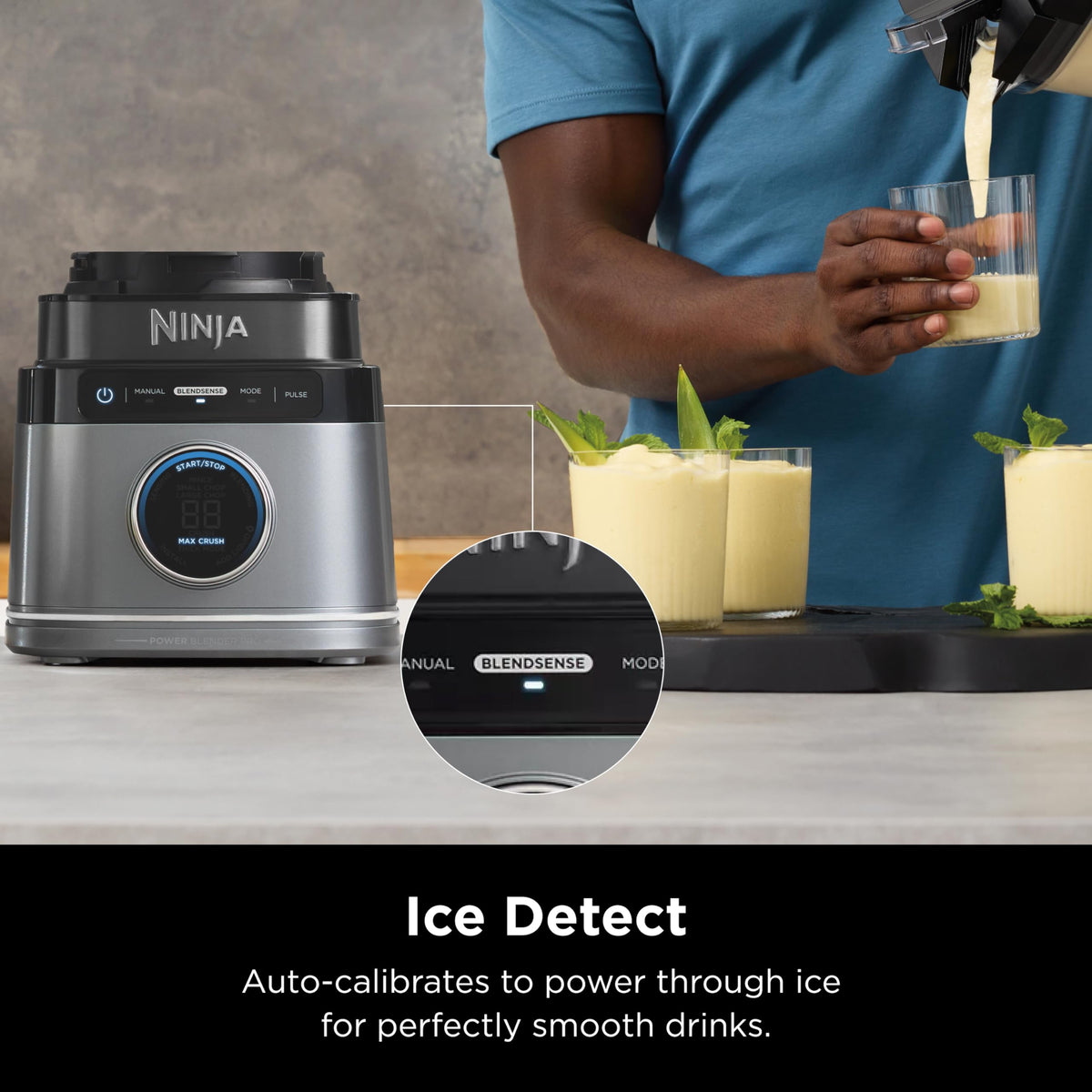 Ninja TB201 Detect Power Blender Pro, BlendSense Technology, For Smoothies, Shakes & More