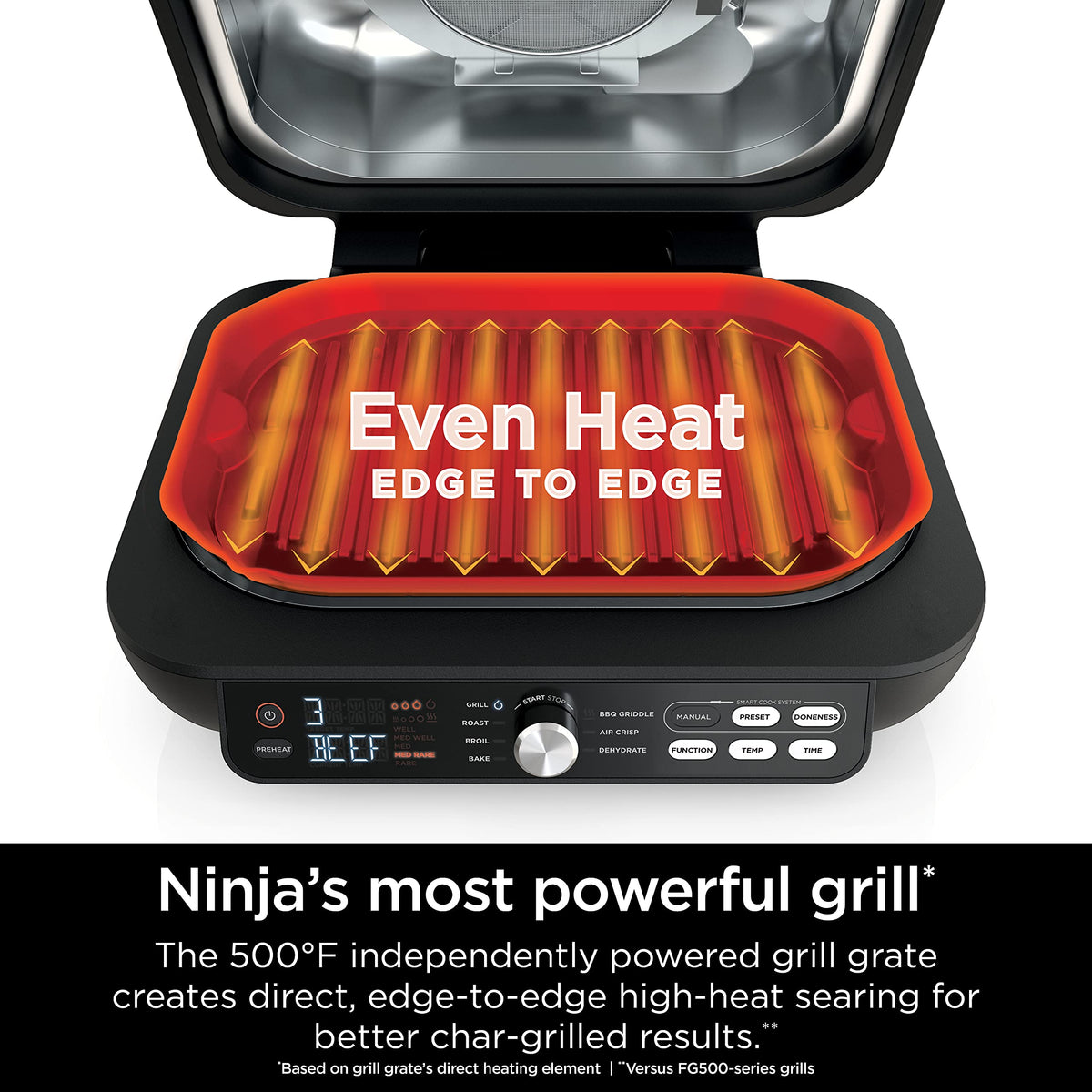 7-in-1 Smart XL Indoor Grill, Griddle & Air Fryer