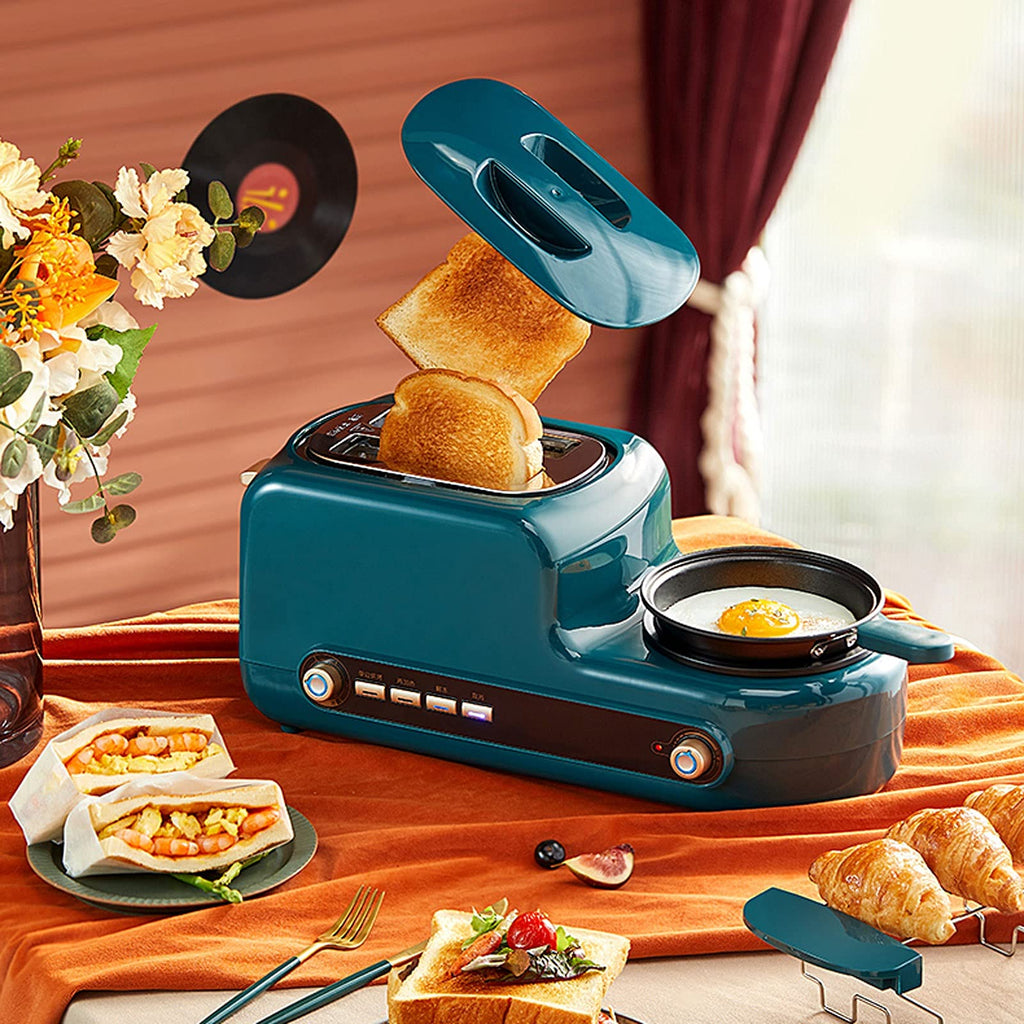 Multifunction Breakfast Maker with Toaster & Egg Cooker