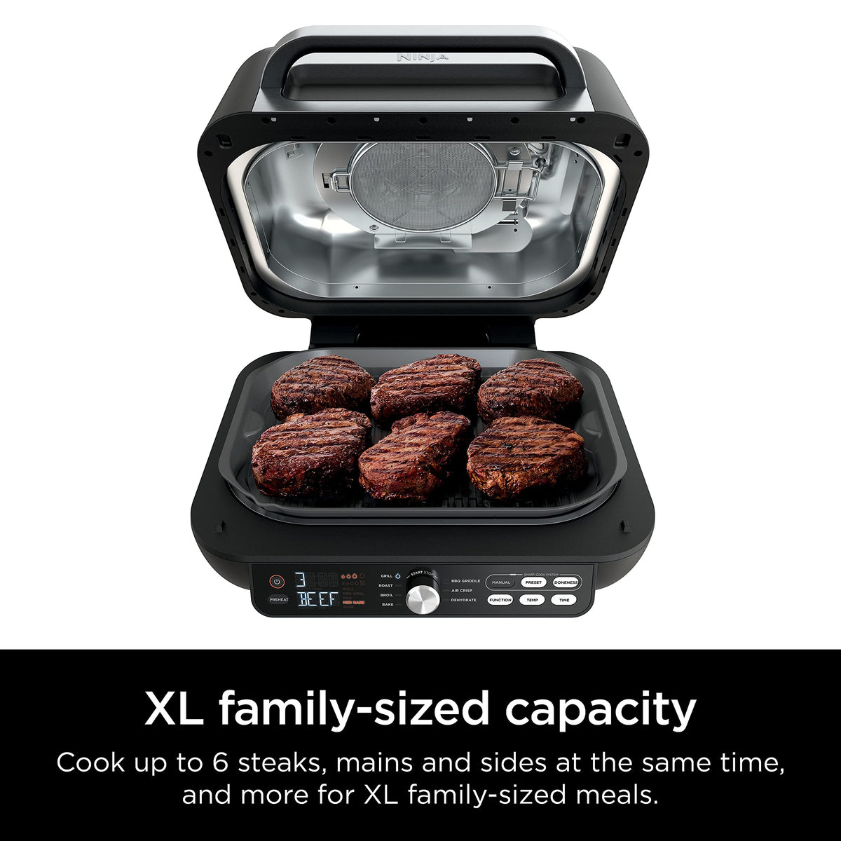 7-in-1 Smart XL Indoor Grill, Griddle & Air Fryer