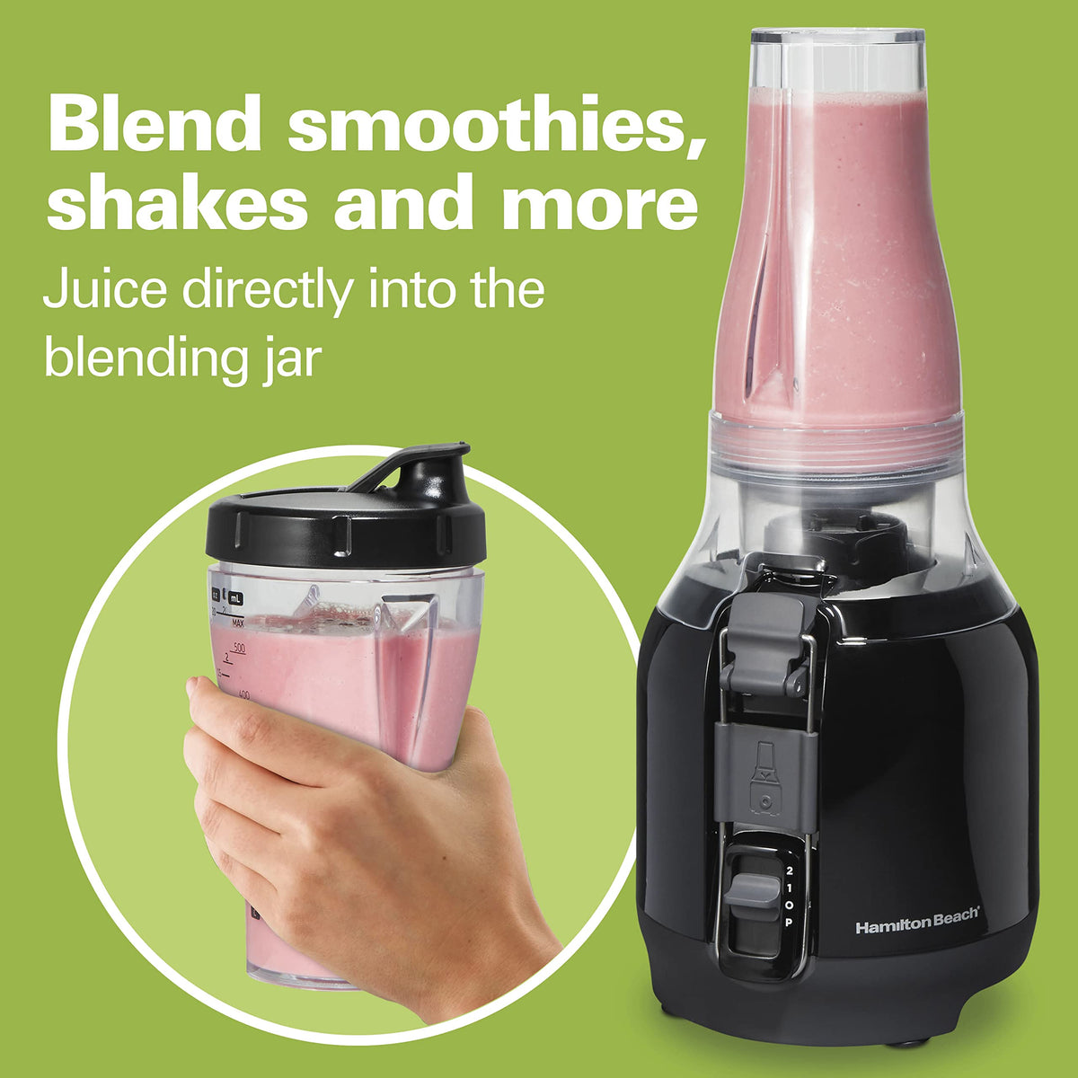 2-in-1 Juicer & Blender with 20 oz Travel Cup