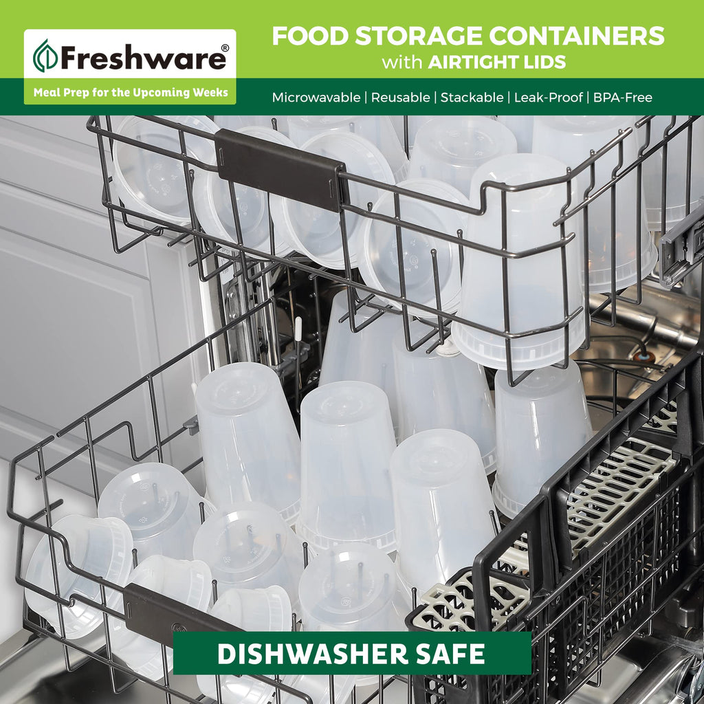 Airtight Deli Food Storage Containers, 64 oz, Set of 12