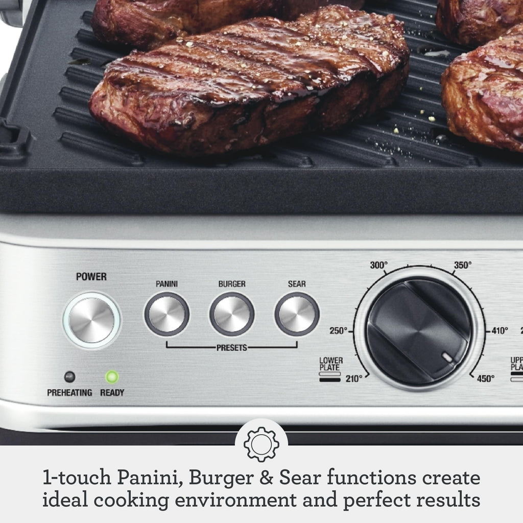 Sear & Press Indoor Grill with Adjustable Temperature Control