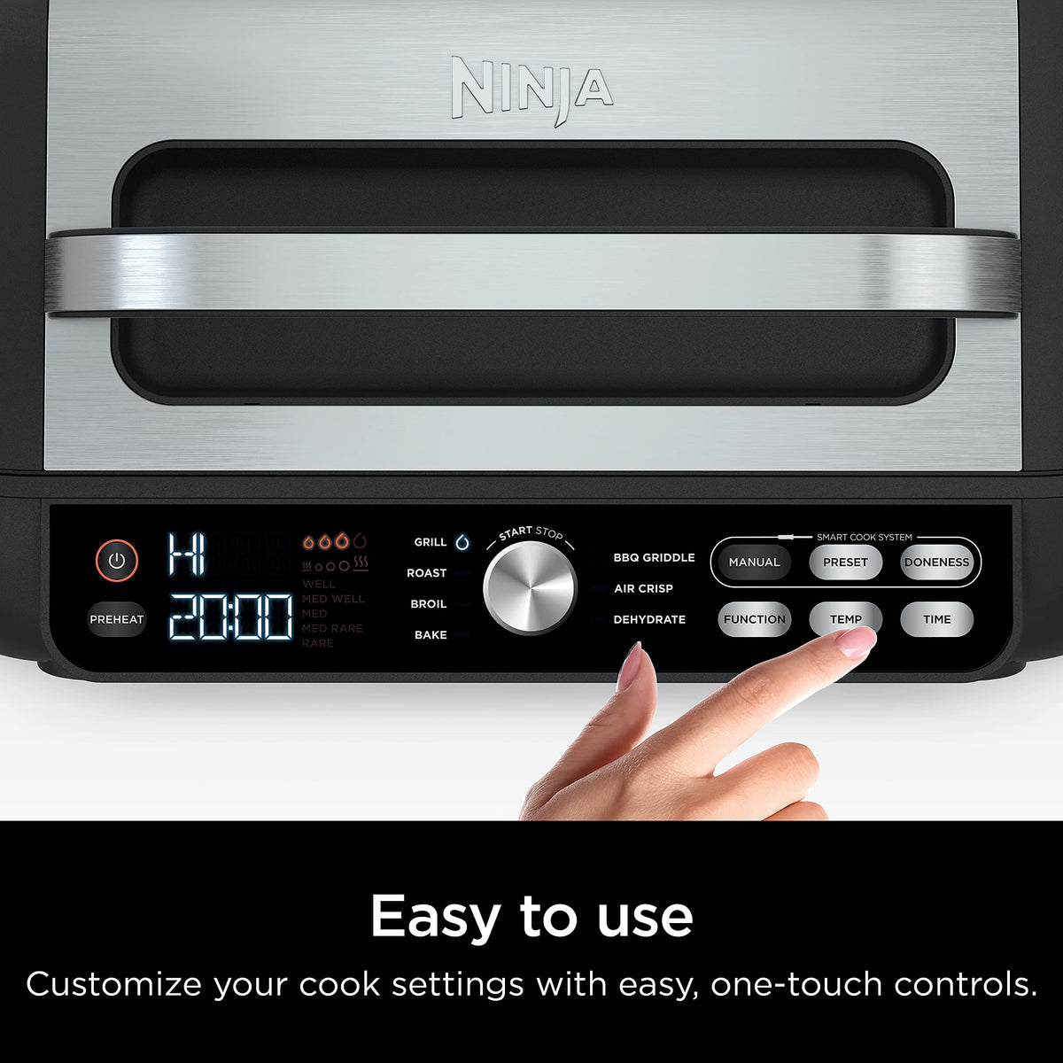 7-in-1 Smart XL Indoor Grill, Griddle & Air Fryer