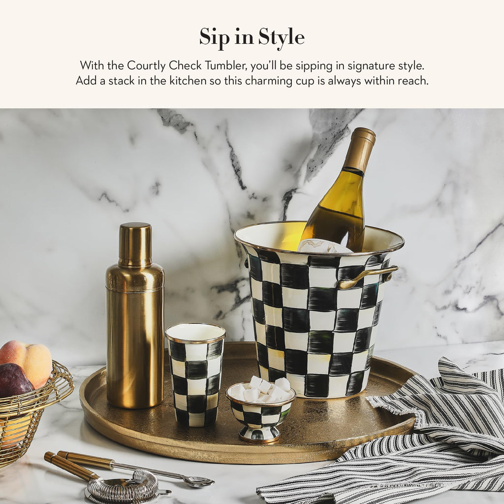 Decorative Enamel Tumbler for Everyday Drinkware