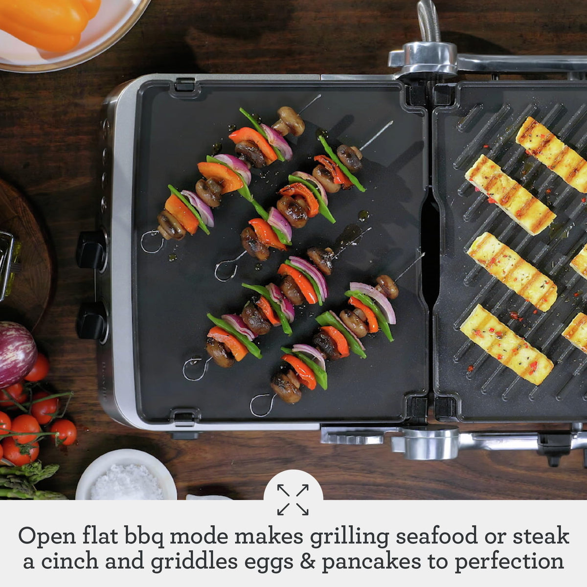 Sear & Press Indoor Grill with Adjustable Temperature Control