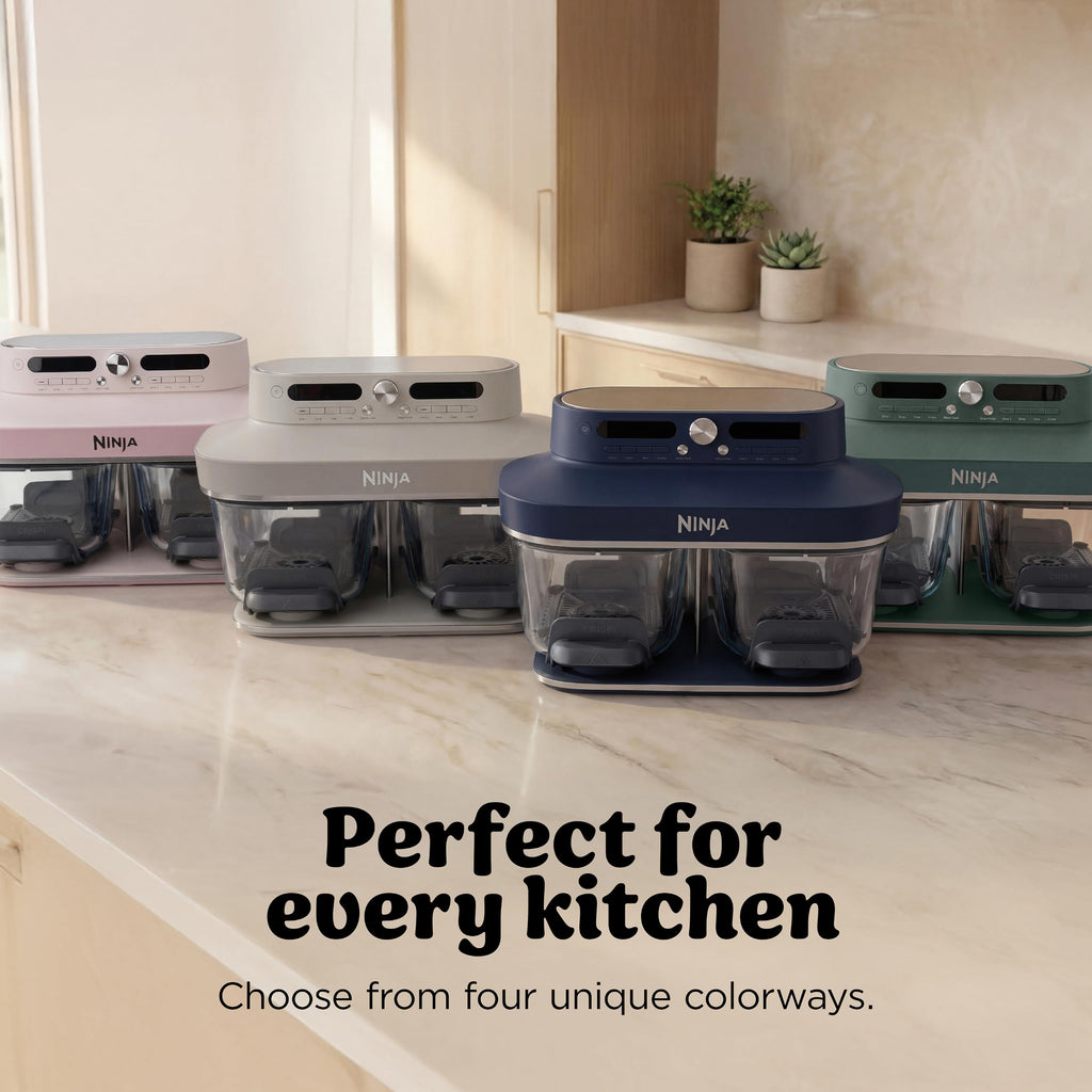 6-in-1 DualZone Glass Air Fryer with Dual Cooking Zones