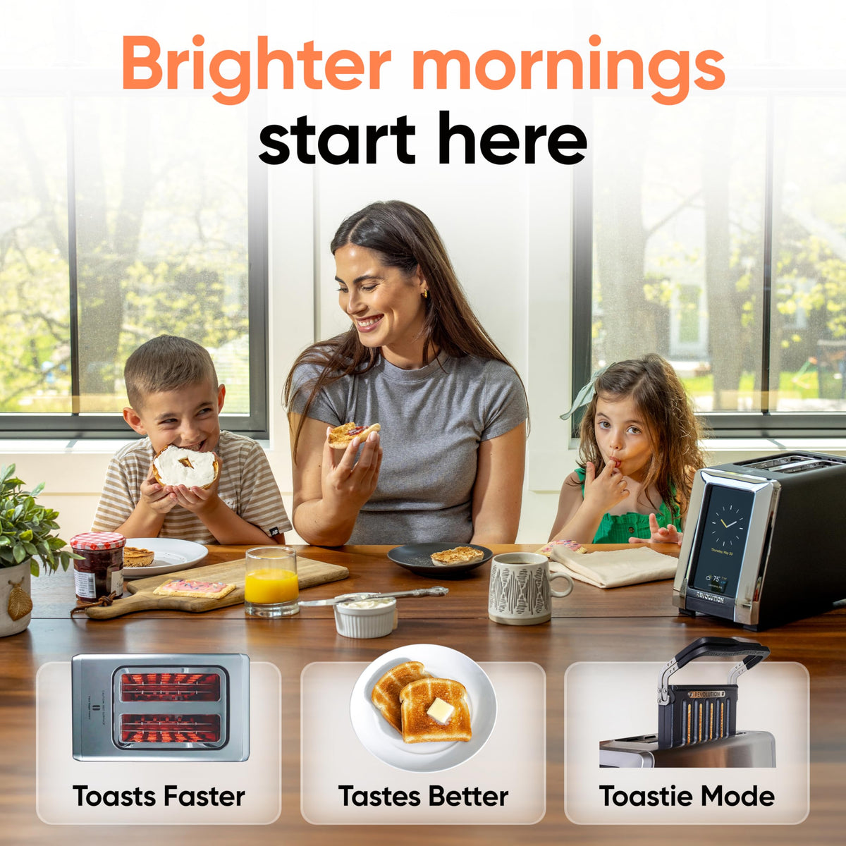 Smart Touchscreen Toaster with Precision Browning Control