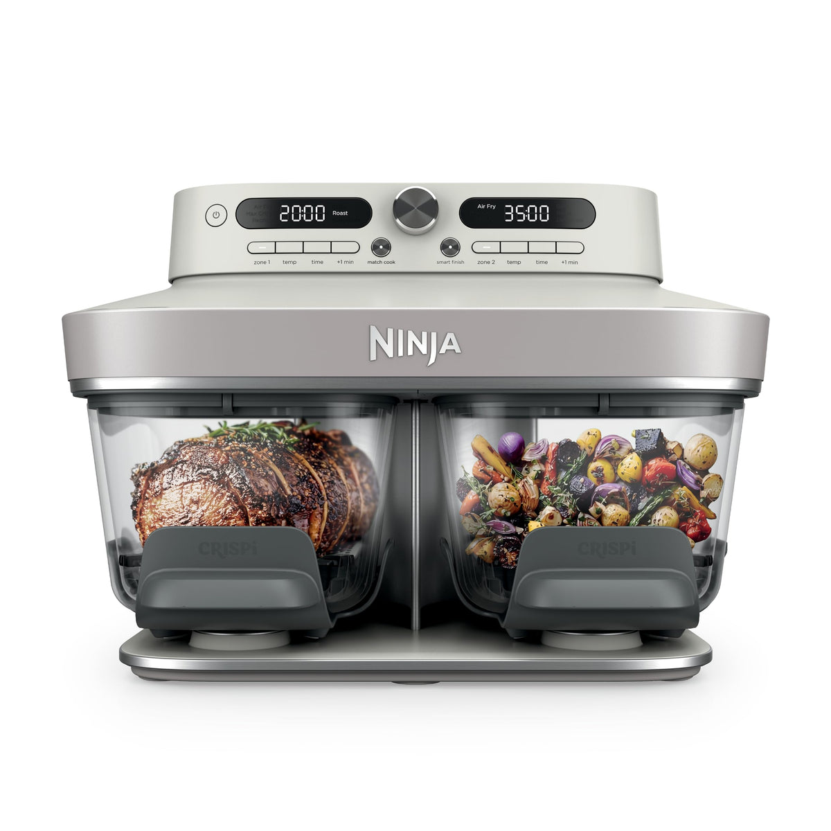 6-in-1 DualZone Glass Air Fryer with Dual Cooking Zones