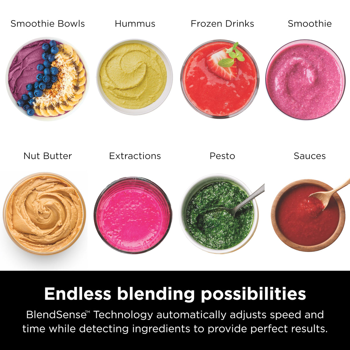 Ninja TB201 Detect Power Blender Pro, BlendSense Technology, For Smoothies, Shakes & More