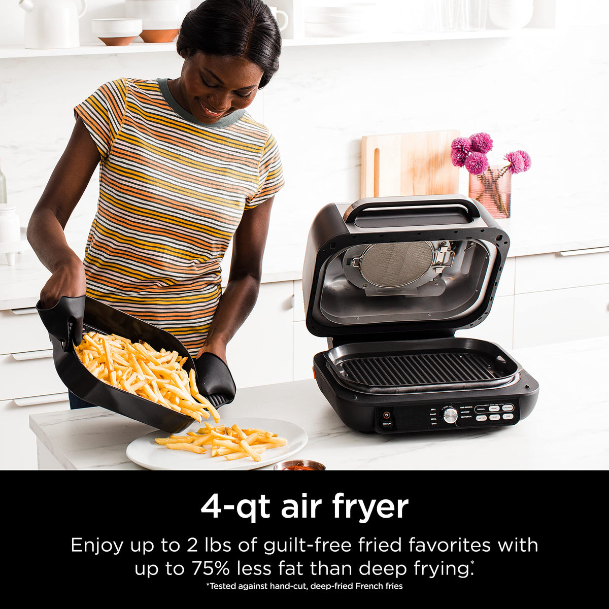7-in-1 Smart XL Indoor Grill, Griddle & Air Fryer