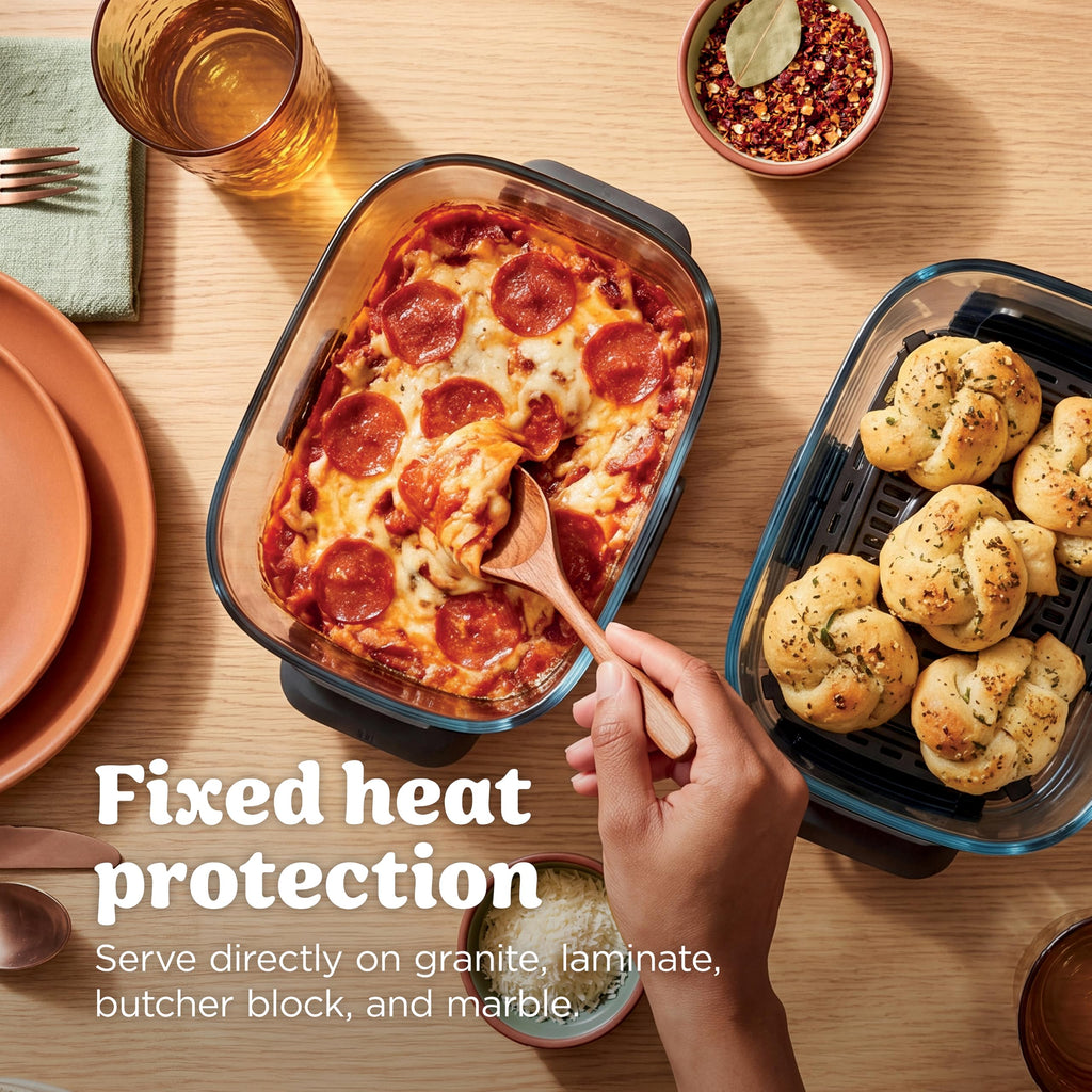 6-in-1 DualZone Glass Air Fryer with Dual Cooking Zones